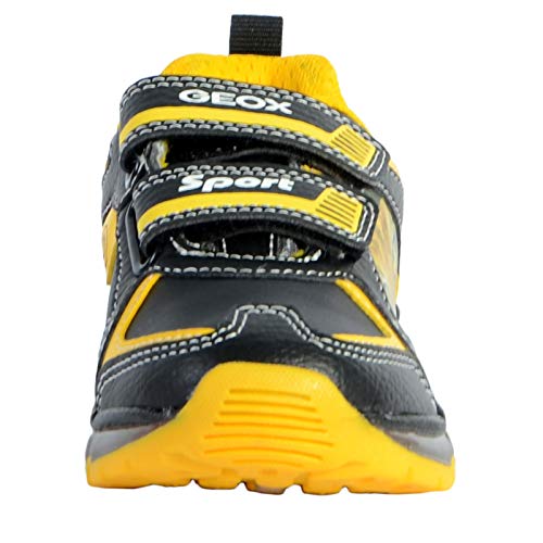 GEOX J ANDROID BOY A BLACK/YELLOW Boys' Trainers Low-Top Trainers size 27(EU)