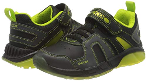 GEOX J SPAZIALE BOY A BLACK/LIME Boys' Trainers Low-Top Trainers size 24(EU) GEOX J SPAZIALE BOY A BLACK/LIME Boys' Trainers Low-Top Trainers size 24(EU)