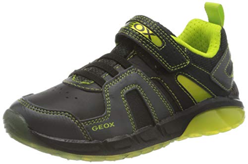 GEOX J SPAZIALE BOY A BLACK/LIME Boys' Trainers Low-Top Trainers size 24(EU) GEOX J SPAZIALE BOY A BLACK/LIME Boys' Trainers Low-Top Trainers size 24(EU)