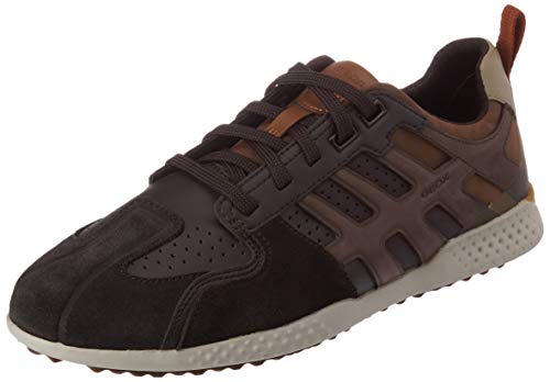 GEOX U SNAKE.2 B COFFEE/DK COFFEE Men's Trainers Low-Top Trainers size 45(EU)