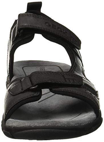 Geox UOMO Sandal Strada A, Sandalias con Punta Abierta Hombre, Black (Black C9999), 45 EU Geox UOMO Sandal Strada A, Sandalias con Punta Abierta Hombre, Black (Black C9999), 45 EU