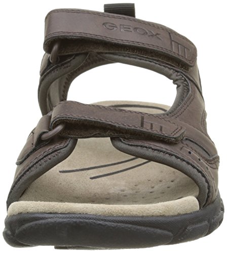 Geox Uomo Sandal Strada A - Sandalias para hombre, MARRÃFÂ³N (DK COFFEE), 41