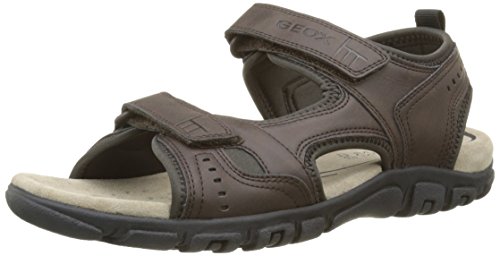 Geox Uomo Sandal Strada A - Sandalias para hombre, MARRÃFÂ³N (DK COFFEE), 41