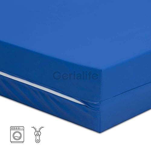 Gerialife® Cama articulada con colchón Sanitario viscoelástico Impermeable (90x190)