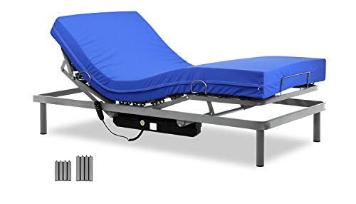 Gerialife® Cama articulada con colchón Sanitario viscoelástico Impermeable (90x190) Gerialife® Cama articulada con colchón Sanitario viscoelástico Impermeable (90x190)