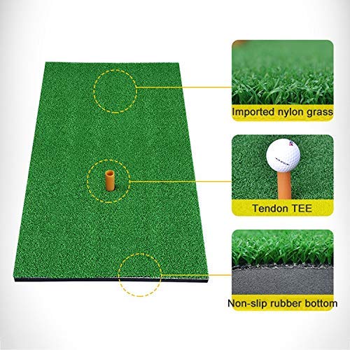 GEZHU Práctica Cubierta Campo de Golf Mat EVA Materiales Colchoneta de Ejercicio Regular con la tee edición, tamaño: 50 * 80cm Práctico Equipo de Gimnasia en el hogar.