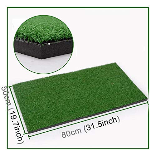 GEZHU Práctica Cubierta Campo de Golf Mat EVA Materiales Colchoneta de Ejercicio Regular con la tee edición, tamaño: 50 * 80cm Práctico Equipo de Gimnasia en el hogar.