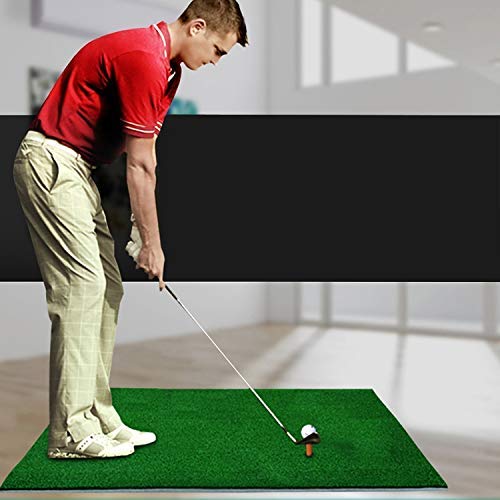 GEZHU Práctica Cubierta Campo de Golf Mat EVA Materiales Colchoneta de Ejercicio Regular con la tee edición, tamaño: 50 * 80cm Práctico Equipo de Gimnasia en el hogar.