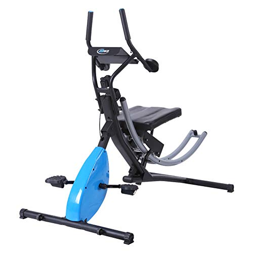 GFDDZ 2-en-1 Abdominal Crunch Coaster Bicicleta de Ejercicio Fitness Machine, Cross Trainer | Máquina de Ejercicios Abdominales | Máquina Moldeadora Abdominal | Máquina para Hacer Ejercicio