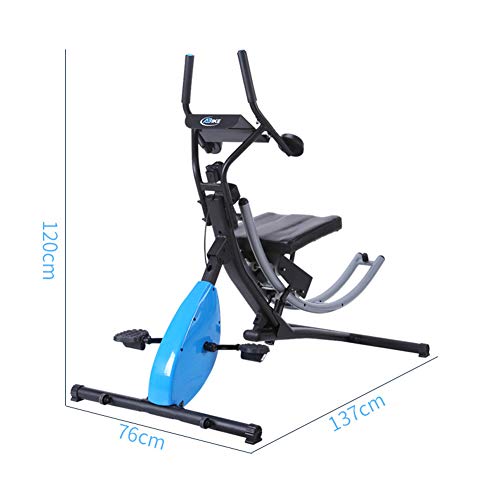 GFDDZ 2-en-1 Abdominal Crunch Coaster Bicicleta de Ejercicio Fitness Machine, Cross Trainer | Máquina de Ejercicios Abdominales | Máquina Moldeadora Abdominal | Máquina para Hacer Ejercicio