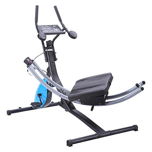 GFDDZ 2-en-1 Abdominal Crunch Coaster Bicicleta de Ejercicio Fitness Machine, Cross Trainer | Máquina de Ejercicios Abdominales | Máquina Moldeadora Abdominal | Máquina para Hacer Ejercicio