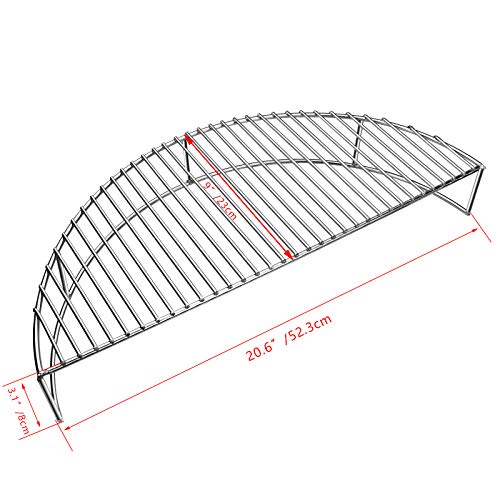 GFTIME BBQ Rejilla Parrilla Piezas de Repuesto Barbacoa Gas Niquelado Asado Accesorios para Weber 8835, se Ajustan a Las Parrillas de carbón Parrilla Barbacoa de 57 cm (8836 Parrilla de Cocina)