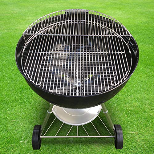 GFTIME BBQ Rejilla Parrilla Piezas de Repuesto Barbacoa Gas Niquelado Asado Accesorios para Weber 8835, se Ajustan a Las Parrillas de carbón Parrilla Barbacoa de 57 cm (8836 Parrilla de Cocina)