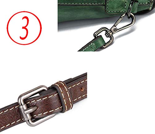 GGLZMMF Bolsos De Las Señoras De Cuero De La Vendimia Bolsas De Hombro Hechos A Mano Bolsas De Mensajero De Gran Capacidad Amarillo + Marrón Rojo Oscuro Verde Gris + Azul Green-OneSize GGLZMMF Bolsos De Las Señoras De Cuero De La Vendimia Bolsas De Hombro Hechos A Mano Bolsas De Mensajero De Gran Capacidad Amarillo + Marrón Rojo Oscuro Verde Gris + Azul Green-OneSize