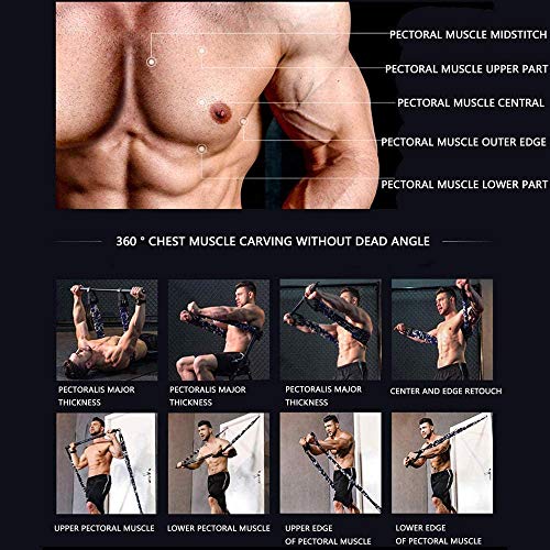 GHH Tensores Musculacion Asistencia de Press de banca Ajustable con Barra Desmontable Entrenamiento de los músculos del Pecho Equipo de Fitness en el Gimnasio en casa,198.4lbs GHH Tensores Musculacion Asistencia de Press de banca Ajustable con Barra Desmontable Entrenamiento de los músculos del Pecho Equipo de Fitness en el Gimnasio en casa,198.4lbs