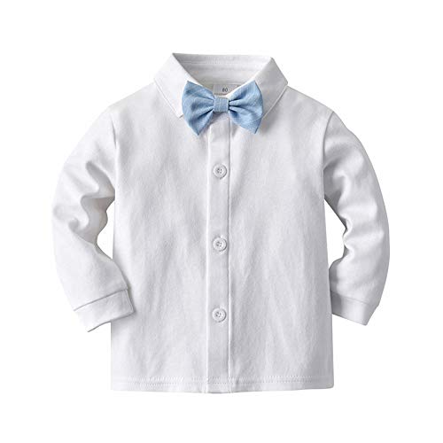 GHQYP Regalos para Bebes De 1 Año,Little Gentleman Outfits Conjuntos de 3 Piezas para 9-48 Meses,Blue,80(9-12Months)