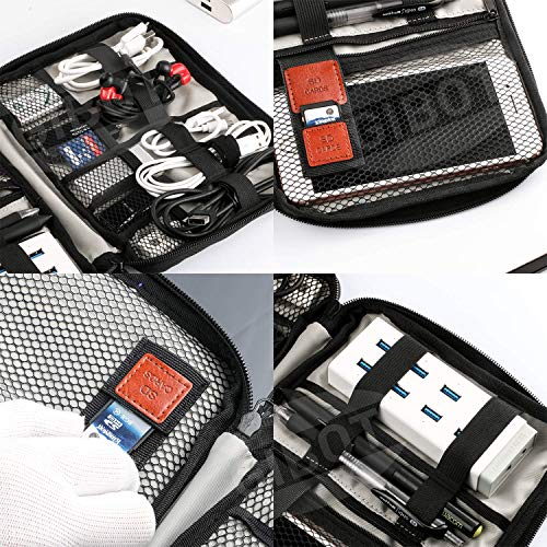 Gibot Electrónico Organizador de Cable Accesorios Electrónicos Portable Bolsa de para Cables Gibot Electrónico Organizador de Cable Accesorios Electrónicos Portable Bolsa de para Cables