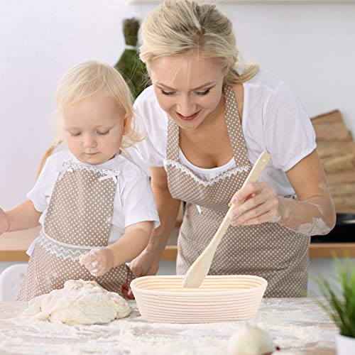 Gifort Cesta de Fermentación de Pan, Banneton Ovalada 750g, Cesta de Ratán Natural para Pan y Masa 28 x 14 x 8 cm con Tela de Lino, Raspador de Masa y Cuchillo de Panadero (1 pcs) Gifort Cesta de Fermentación de Pan, Banneton Ovalada 750g, Cesta de Ratán Natural para Pan y Masa 28 x 14 x 8 cm con Tela de Lino, Raspador de Masa y Cuchillo de Panadero (1 pcs)