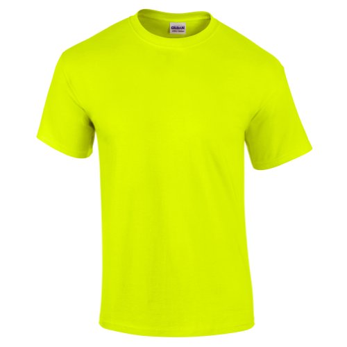 Gildan - Camiseta básica de manga corta de verano para hombre- 61 colores diferentes ? Número 1 en América (2XL/Verde Fluorescente) Gildan - Camiseta básica de manga corta de verano para hombre- 61 colores diferentes ? Número 1 en América (2XL/Verde Fluorescente)