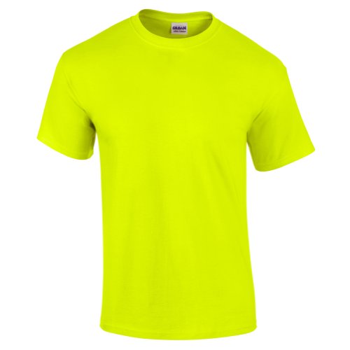 Gildan - Camiseta básica de manga corta de verano para hombre- 61 colores diferentes ? Número 1 en América (2XL/Verde Fluorescente)