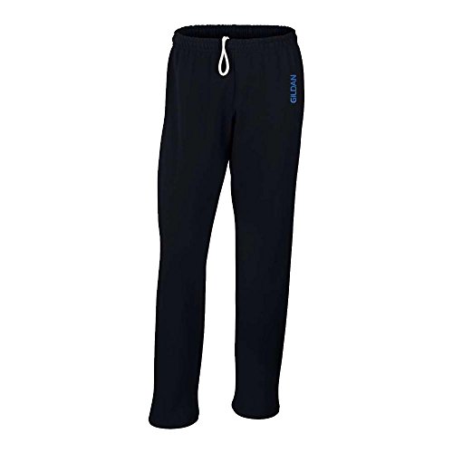 Gildan - Pantalones de chándal de pernera ancha (G184), en mezcla resistente de algodón y poliéster de 226 g - Azul - Medium