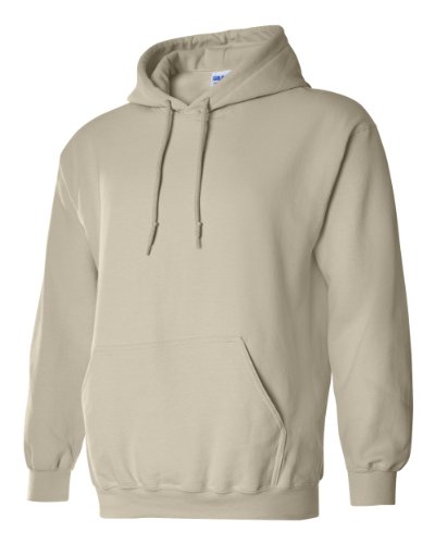 Gildan - Sudadera con capucha para hombre arena Large