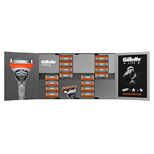 Gillette Fusion 5 Cuchillas de Afeitar Hombre, Paquete de 16 Cuchillas de Recambio Gillette Fusion 5 Cuchillas de Afeitar Hombre, Paquete de 16 Cuchillas de Recambio