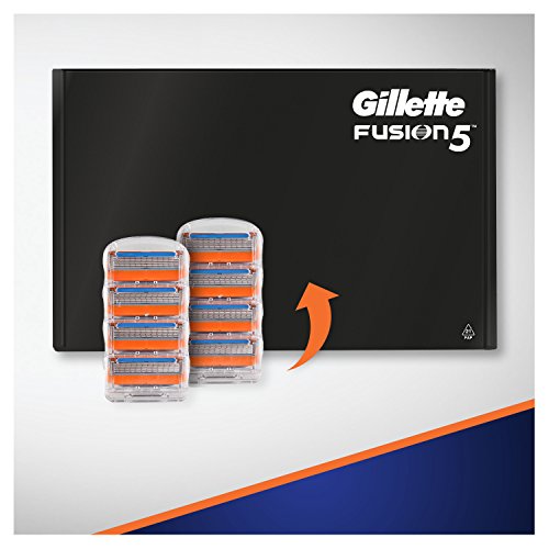 Gillette Fusion 5 Cuchillas de Afeitar Hombre, Paquete de 16 Cuchillas de Recambio