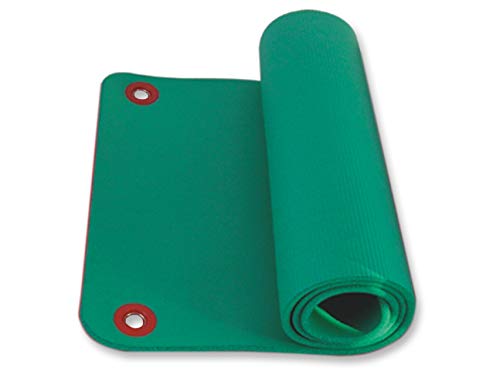 GIMA ref 47080 Alfombrilla para ejercicio fitness, yoga, pilates, 180 x 60 x h 1.6 cm, verde, espuma esponjosa, deslizante, resistente a la humedad