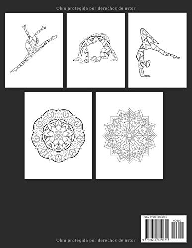 Gimnasia Coloración Mandala: Libro para colorear Mandala Gimnasia | Libro de gimnasia para mujeres | Idea de regalo para niños | Páginas para colorear.