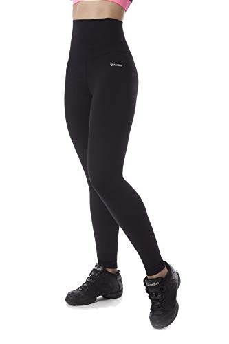 Ginadan Body, Legging Cintura Extra Larga Vientre Plano, Mujer, Negro, XL