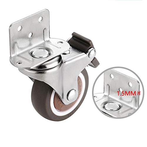 GINVF Ruedas de Ruedas de 1/2 Pulgada Universal Ruedas de 25-50 mm con Tornillos Ruedas de Servicio Pesado Rueda giratoria Ruedas de Goma para Muebles Mesa Mesa Carro Ruedas de Cuna (Size : 1inches) GINVF Ruedas de Ruedas de 1/2 Pulgada Universal Ruedas de 25-50 mm con Tornillos Ruedas de Servicio Pesado Rueda giratoria Ruedas de Goma para Muebles Mesa Mesa Carro Ruedas de Cuna (Size : 1inches)