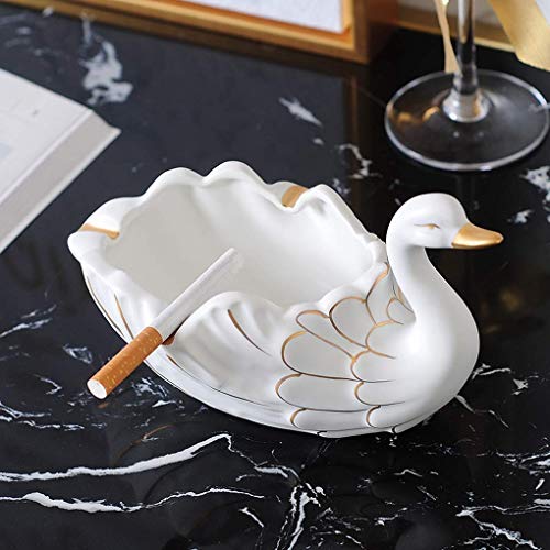 Giow Cenicero Nordic Ins Style Escritorio Adornos pequeños Sala de Estar Hogar Cenicero Tendencia de Personalidad Artesanía Creativa (Color: Blanco) Giow Cenicero Nordic Ins Style Escritorio Adornos pequeños Sala de Estar Hogar Cenicero Tendencia de Personalidad Artesanía Creativa (Color: Blanco)