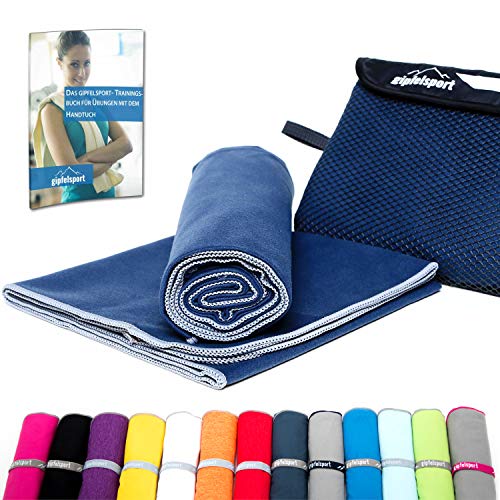 gipfelsport Toalla de Microfibra Azul Marino 1x XS(50x30cm) sin Bolsillo gipfelsport Toalla de Microfibra Azul Marino 1x XS(50x30cm) sin Bolsillo