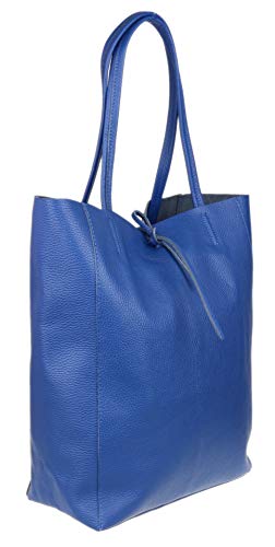 Girly Handbags Tapa Abierta bolso de cuero genuino (Azul Real) Girly Handbags Tapa Abierta bolso de cuero genuino (Azul Real)