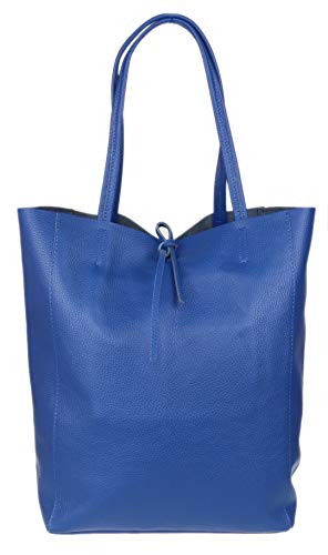 Girly Handbags Tapa Abierta bolso de cuero genuino (Azul Real) Girly Handbags Tapa Abierta bolso de cuero genuino (Azul Real)