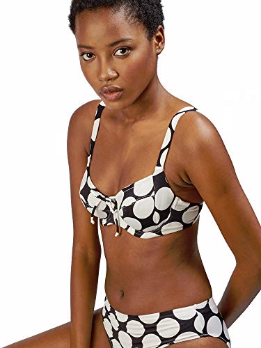 GISELA Bikini Estampado de Lunares con aro y sin Foam (90C, Topos)