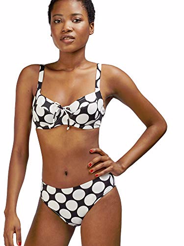 GISELA Bikini Estampado de Lunares con aro y sin Foam (90C, Topos)