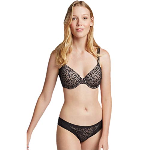 GISELA Conjunto Animal Print en Copa D 3/0284 D - Negro, 95 GISELA Conjunto Animal Print en Copa D 3/0284 D - Negro, 95