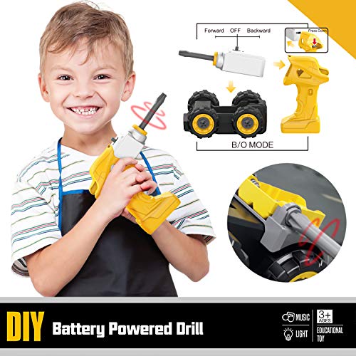 GizmoVine Excavadora Juguete,Control Remoto Tractor Desmontar y Ensamblarde Vehículo Construcciones Juguete , 6 en 1 Juguetes Playa niños para Niño y Niña de 3 Años + GizmoVine Excavadora Juguete,Control Remoto Tractor Desmontar y Ensamblarde Vehículo Construcciones Juguete , 6 en 1 Juguetes Playa niños para Niño y Niña de 3 Años +