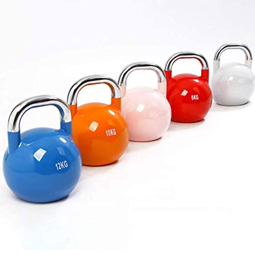 GJX Pesa Rusa Fuerza de Entrenamiento Fitness Equipo de Fitness Hierro Fundido Kettlebell Peso Recubierto Kettlebell Core Deporte Competición Kettlebells Pintura de Acero de Kettlebells, 8kg GJX Pesa Rusa Fuerza de Entrenamiento Fitness Equipo de Fitness Hierro Fundido Kettlebell Peso Recubierto Kettlebell Core Deporte Competición Kettlebells Pintura de Acero de Kettlebells, 8kg