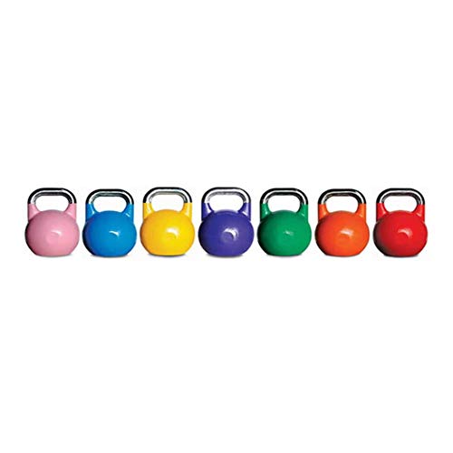 GJX Pesa Rusa Fuerza de Entrenamiento Fitness Equipo de Fitness Hierro Fundido Kettlebell Peso Recubierto Kettlebell Core Deporte Competición Kettlebells Pintura de Acero de Kettlebells, 8kg