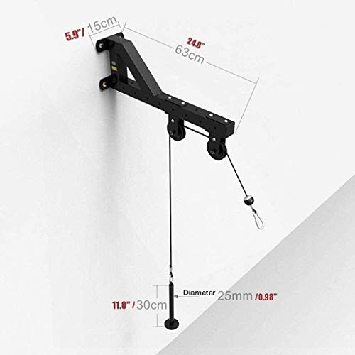 GJXJY Barra Triceps Máquina De Ejercicios Montado En La Pared Sistema De Poleas De Cable, Curl De Bíceps, Tríceps Ejercicios De Estiram