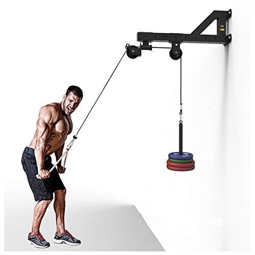 GJXJY Gimnasio Casero de Montaje en Pared con 2 Poleas Maquina de Musculación Tríceps y Todos los Ejercicios de Máquina de Cable - Equipo de Gimnasio en Casa GJXJY Gimnasio Casero de Montaje en Pared con 2 Poleas Maquina de Musculación Tríceps y Todos los Ejercicios de Máquina de Cable - Equipo de Gimnasio en Casa