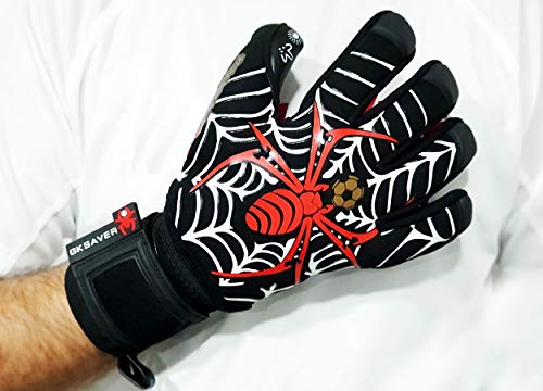 GK Saver Guantes de Portero de fútbol con Trampa de arañas, Calidad Profesional, Guantes de Portero (sí, sin personalización, Talla 8) GK Saver Guantes de Portero de fútbol con Trampa de arañas, Calidad Profesional, Guantes de Portero (sí, sin personalización, Talla 8)
