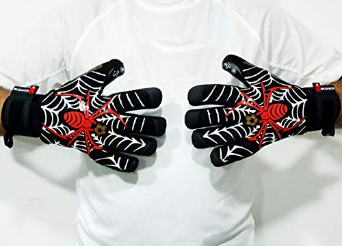GK Saver Guantes de Portero de fútbol con Trampa de arañas, Calidad Profesional, Guantes de Portero (sí, sin personalización, Talla 8) GK Saver Guantes de Portero de fútbol con Trampa de arañas, Calidad Profesional, Guantes de Portero (sí, sin personalización, Talla 8)