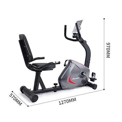 GKJ Bicicleta Estática Reclinable Bibicleta Indoor Resistencia De 8 Niveles, con Volante De Inercia De 5.5 KG, Asiento Ajustable, Sensores De Pulso Y Monitor LCD GKJ Bicicleta Estática Reclinable Bibicleta Indoor Resistencia De 8 Niveles, con Volante De Inercia De 5.5 KG, Asiento Ajustable, Sensores De Pulso Y Monitor LCD