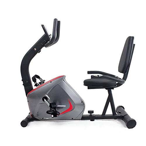GKJ Bicicleta Estática Reclinable Bibicleta Indoor Resistencia De 8 Niveles, con Volante De Inercia De 5.5 KG, Asiento Ajustable, Sensores De Pulso Y Monitor LCD GKJ Bicicleta Estática Reclinable Bibicleta Indoor Resistencia De 8 Niveles, con Volante De Inercia De 5.5 KG, Asiento Ajustable, Sensores De Pulso Y Monitor LCD