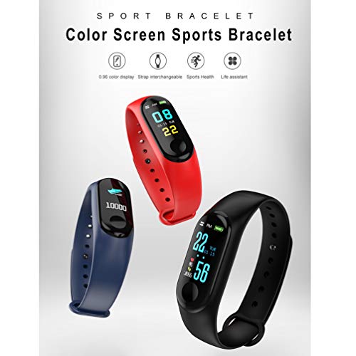 GladiolusA Smartwatch,Reloj Inteligente Impermeable IP67,Pulsera de Actividad Inteligente con Monitor de Sueño Contador de Caloría Pulsómetros Podómetro Azul oscuro 0.96inch