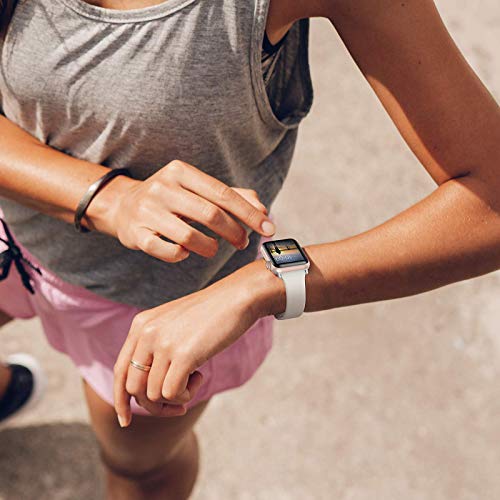 Glebo Pulsera compatible con Apple Watch Bands 38 mm 40 mm para mujer y hombre, silicona suave y fina, pulsera deportiva inteligente de repuesto para iWatch Series 6 5 4 3 2 1 SE, beige/pequeño Glebo Pulsera compatible con Apple Watch Bands 38 mm 40 mm para mujer y hombre, silicona suave y fina, pulsera deportiva inteligente de repuesto para iWatch Series 6 5 4 3 2 1 SE, beige/pequeño